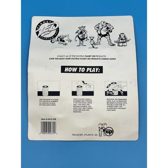 Vintage Planet Zed Street Caps Sealed Game Pack Pogs Milk Cap - Picture 4 of 4